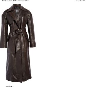 River island 100% leather trench coat 4